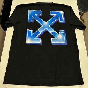 Off-White “Blue Metal Arrow” Tee Shirt w/ Tags - Black - Large